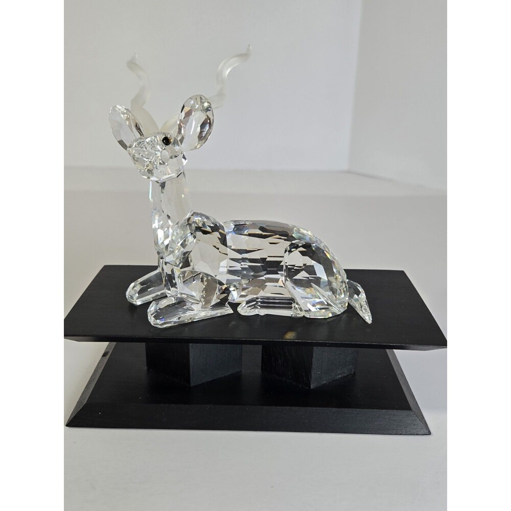 Swarovski SCS 1994 Annual Edition Kudu 175703 Crystal Figurine Box Stand